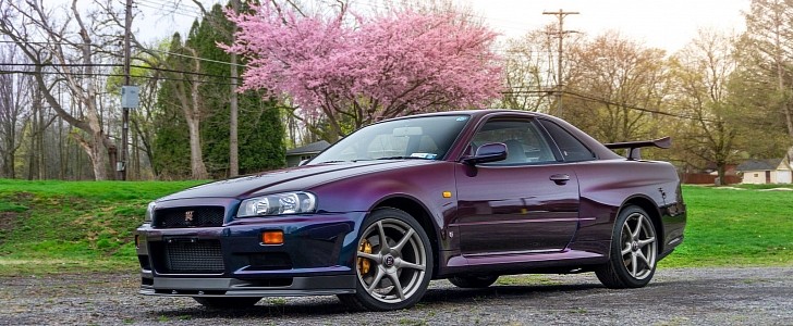 Midnight Purple II 1999 Nissan Skyline GT-R V-Spec for sale on Bring a Trailer