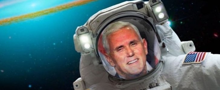 Mike Pence talks space