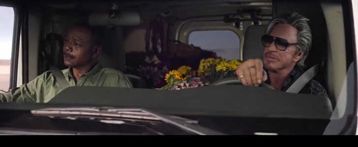 Mikey Rourke and Carl Weathers Deliver Flowers in New Nissan Van Commercial 
