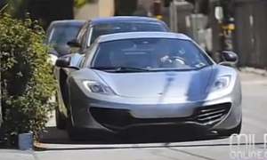 Miley Cyrus Spotted in McLaren MP4-12C