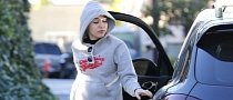 Miley Cyrus Takes Her Dog for a Walk...With Her Porsche Cayenne GTS