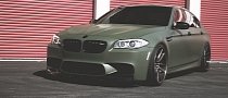 Military Grade Performance: Army Green BMW M5