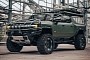Military Green 2022 Hummer EV “Warthog” Digitally Prepares for Off-Grid Living