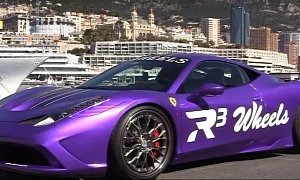 Milka Chocolate-Themed Ferrari 458 Speciale with Fi Exhaust Has Deafening Scream