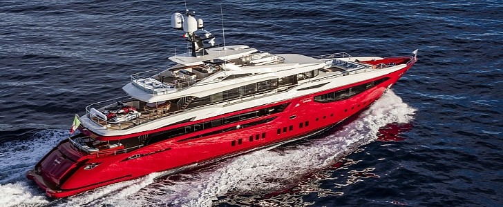 Ipanema is known for being the world's largest yacht boasting a fiery red color
