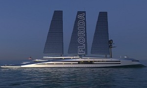 Mind-Blowing 525-Foot Superyacht Concept Florida Harnesses Power of the Sun