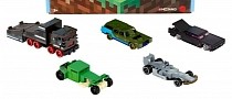 Minecraft and Hot Wheels Reveal Five-Car Collector's Set for Blockhead Fans