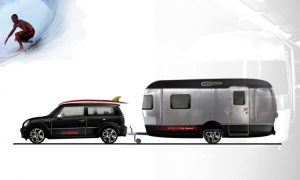 Mini Cooper S Clubman and Airstream Trailer Concept