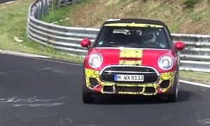 MINI JCW Convertible Prototype Looks Cute and Slow at the 'Ring