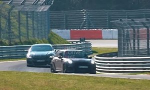MINI John Cooper Works GP vs. BMW 8 Series Gran Coupe Nurburgring Chase Is Lit