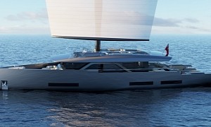 Mini Juno Hybrid Sailing Yacht Concept Defies Conventional Yacht Design Principles