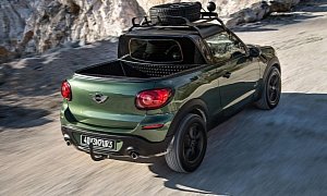 MINI Paceman Pickup Truck Goes Official, Has a Snorkel