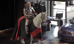 MINI Prank: Knight on Horse in Showroom