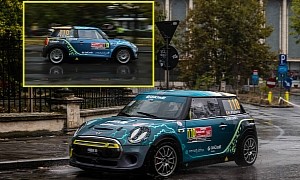MINI's First All-Electric Racer Scores Important Win in Europe