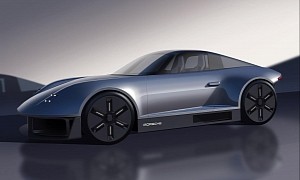 Minimalist Porsche 911 Electric CGI Design Proposal Is Both Quirky and Quite Lovable