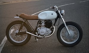 Minimalistic Yamaha SR250 Type 4A Is a Custom Two-Wheeled Artwork in Its Finest Form