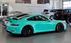 Mint Green 2018 Porsche 911 GT3 vs GT Silver 911 GT3 Touring Comparison Is Crazy