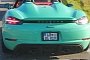 Mint Green Porsche 718 Spyder Spotted, Shows Fresh Spec