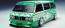 Minty E30 BMW M3 Transporter T3 Kicks Off Another Year of Bonkers CGI Mashups