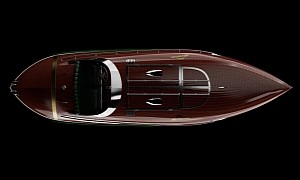 Miss Moonshine Is a Meticulously Handcrafted Mahogany Speedboat With Classic Styling