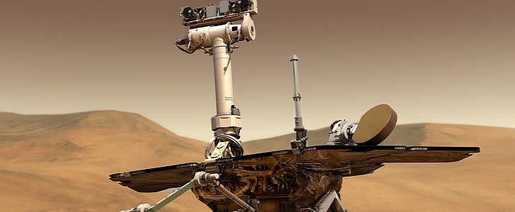Opportunity rover illustration