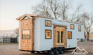MitchCraft Tiny House with Two-Tiered Loft Is Not Your Average Tiny Home