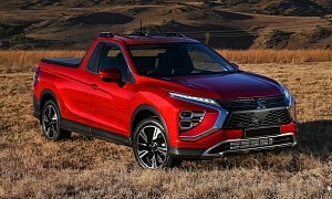 Mitsubishi Eclipse Cross Rear Melts Away, Two-Seater Truck Seems a Brighter Idea