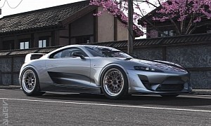Mk IV Toyota Supra Æ100 Looks Stunningly Remastered in Red or Silver Asakusa CGI