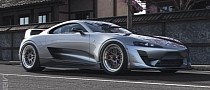 Mk IV Toyota Supra Æ100 Looks Stunningly Remastered in Red or Silver Asakusa CGI