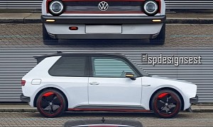 Mk1 EV Golf Digitally Becomes a Vintage GTX With Help From 2021 Volkswagen ID.3