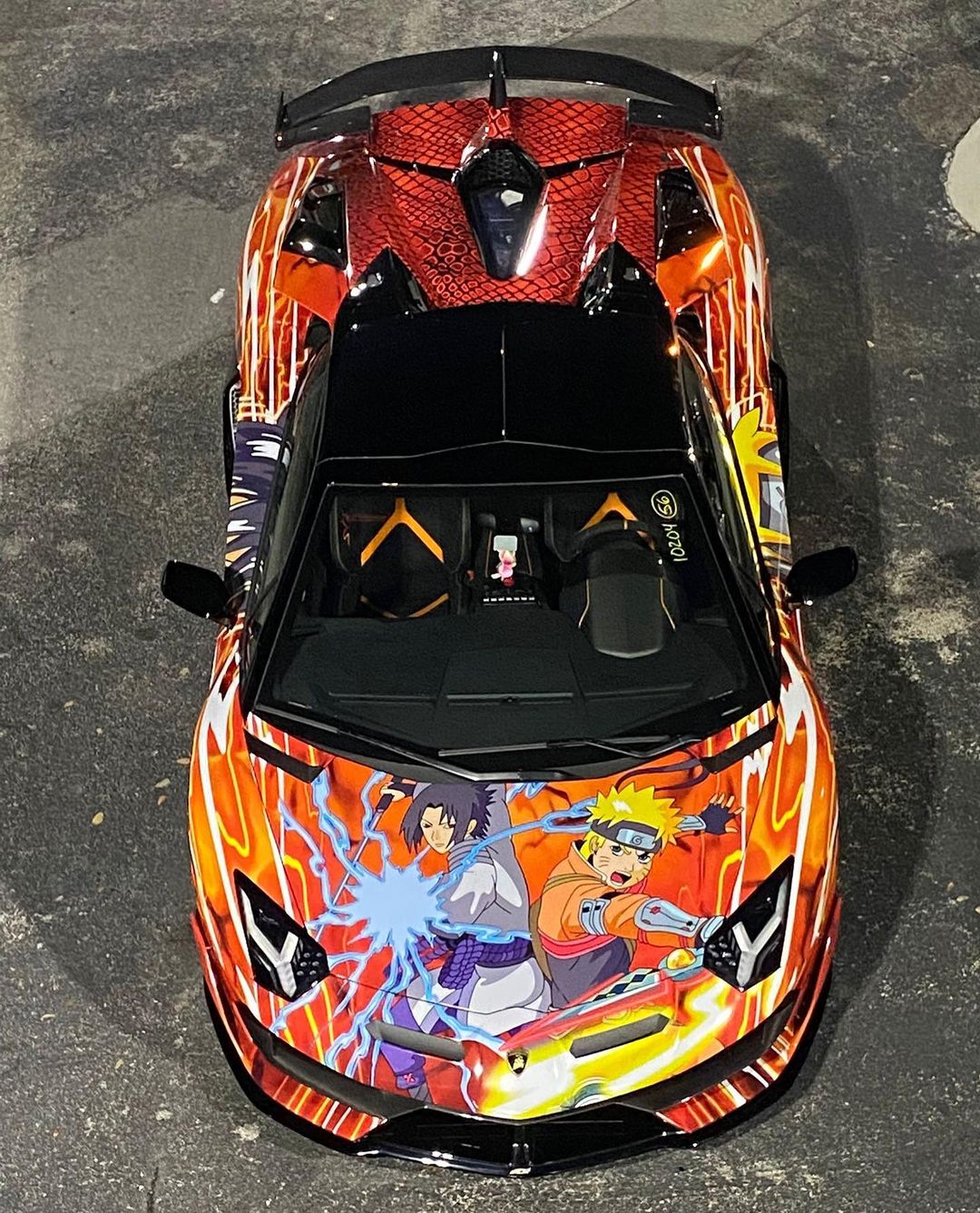MLB’s Luis Robert Gets Eye-Catching Naruto Wrap on His Lamborghini