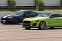 Modded 2020 Ford Mustang Shelby GT500 Races Supercharged GT350, Fight Is Brutal