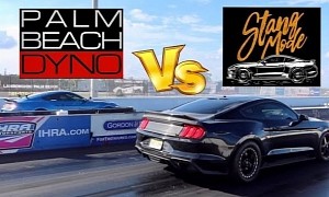 Modded 2020 Mustang Shelby GT500 Drag Races Tuned Mustang GT, Things Go South