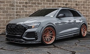 Modded Audi RS Q8 Shows It's Not Afraid to Swim Against the Current on Copper AGL67s