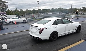 Modded Cadillac CT4-V Drags 2024 Ford Mustang GT, BMWs, Camaro, and Doesn't Obliterate All