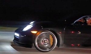 Modded Dodge Charger Hellcat Races Porsche 911 Turbo S, Obliteration Follows