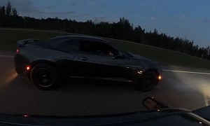 Modded Ford Mustang GT Races Tuned Camaro SS, America Wins