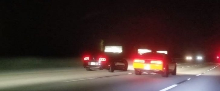 Modded Mustang GT Drag Races Hellcat