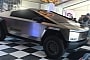 Modded Tesla Cybertruck on BFG Tires Catches the Action in the Mint 400's VIP Tent