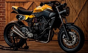 Modded Yamaha MT-07 Looks All Business Dressed in Kenny Roberts Livery