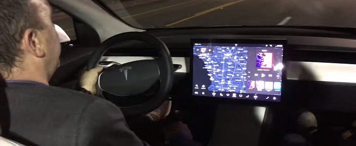 Tesla Model 3 dashboard