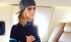 Model Cara Delevingne Takes a Flight in Jay-Z's Private Jet
