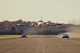 Model S Plaid Vs Chiron Vs Senna Vs 911 Turbo S Drag Race Receives Visit From a Plane