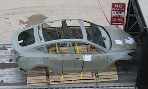 Model Y Body Waiting for Structural Battery Pack Is a Fitting Tesla Metaphor