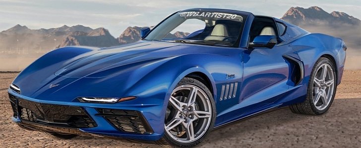 Modern C3 Corvette Rendering Has Futuristic C8 Touches
