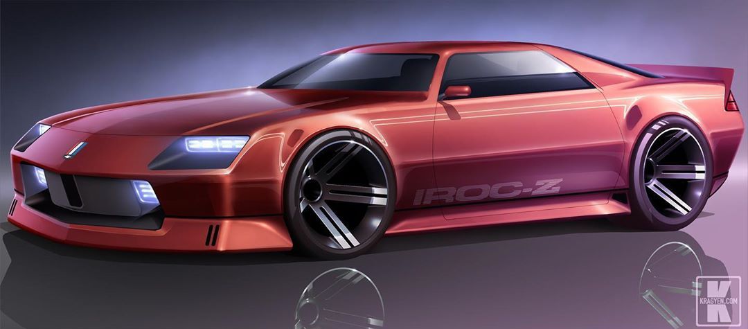 Modern Chevrolet Camaro IROC-Z Shows Stunning Angular Look - autoevolution