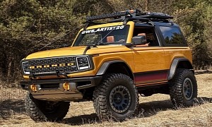 Modern "Dentside" Ford Bronco Rendered With Cool Retro Look