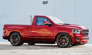 Modern Dodge "Lil’ Red Express" Looks Like a Ram 1500 On Steroids