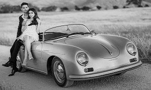 Modern Family’s Sarah Hyland and Wells Adams’ Engagement Shoot Features Vintage Porsche