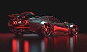 Modern Ferrari 288 GTO Rendered With Widebody Kit and LED Lights